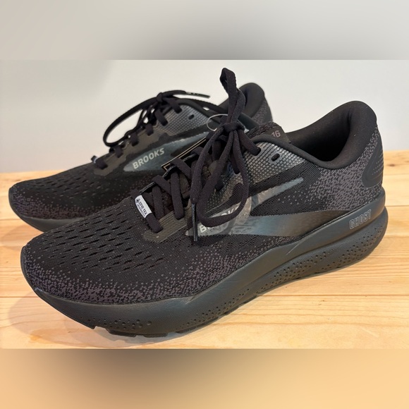 Brooks Men's Ghost 16 GTX Black Waterproof Gore Tex Running Shoe Size 9 - Picture 1 of 11